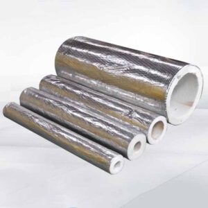 Formaldehyde free aluminum foil glass wool tube