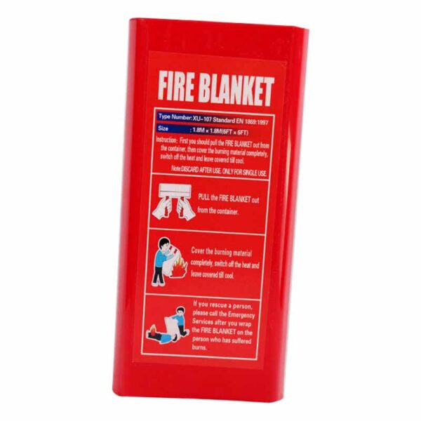 PVC box fiberglass fire blanket