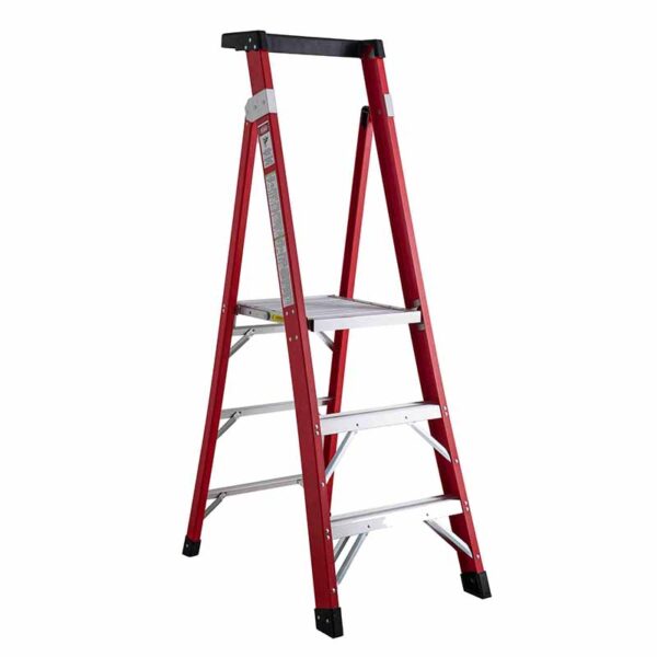 fiberglass platform ladder